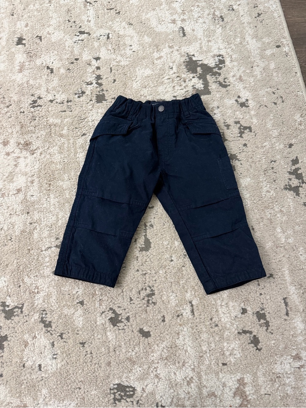 Burberry Baby Boy Navy Blue Cargo Pants 12 Months